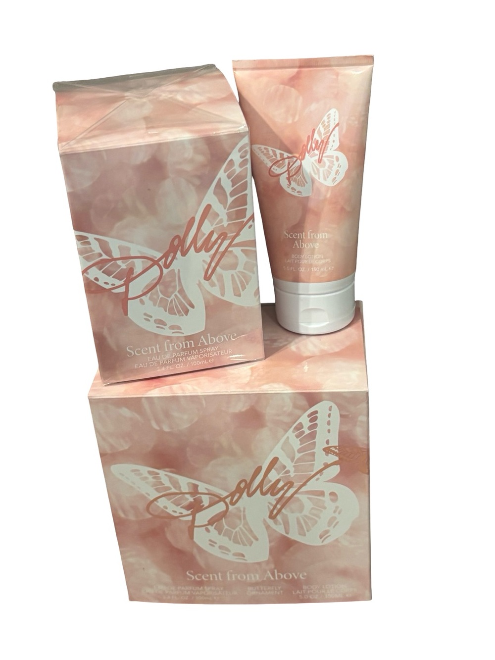 Polly Scent From Above Pink Body Lotion & Fragrance Set